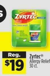 Dollar General Zyrtec Allergy Relief offer