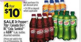 Dollar General Dr Pepper 7up Canada Dry Rc Cola Sunkist Or A&w offer