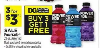 Dollar General Powerade Assorted offer