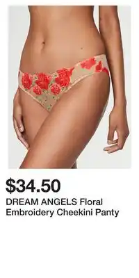 Victoria's Secret Dream angels floral embroidery cheekini panty offer
