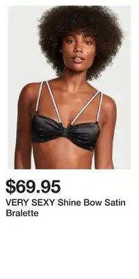 Victoria's Secret Very sexy shine bow satin bralette offer