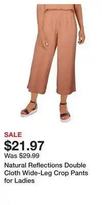 Cabela's Natural reflections double cloth wide-leg crop pants for ladies offer