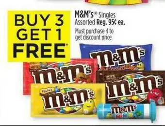 Dollar General M&m's Singles Assorted offer