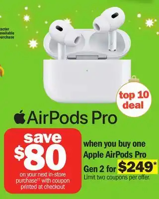 Meijer Apple airpods pro gen 2 offer