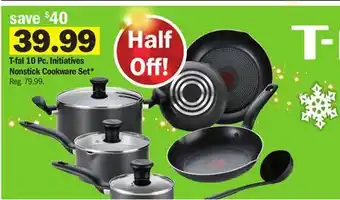 Meijer T-fal 10 pc. initiatives nonstick cookware set offer