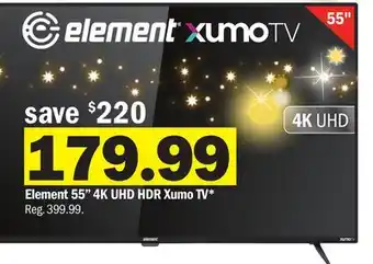 Meijer Element 55 4k uhd hdr xumo tv offer