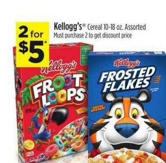 Dollar General Kellogg's Cereal offer