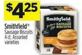 Dollar General Smithfield Sausage Biscuits offer