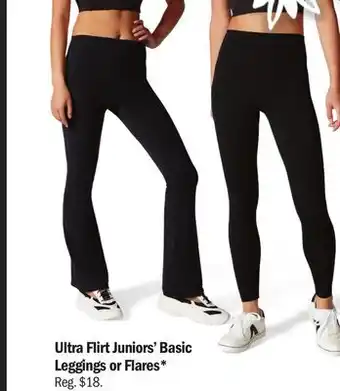 Meijer Ultra flirt juniors' basic leggings or flares offer