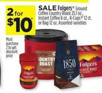 Dollar General Folgers Ground Coffee Country Roast offer