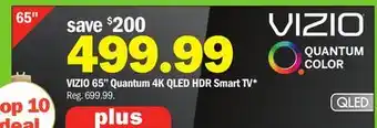 Meijer Vizio 65 quantum 4k qled hdr smart tv offer