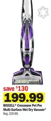 Meijer Bissell crosswave pet pro multi-surface wet dry vacuum offer