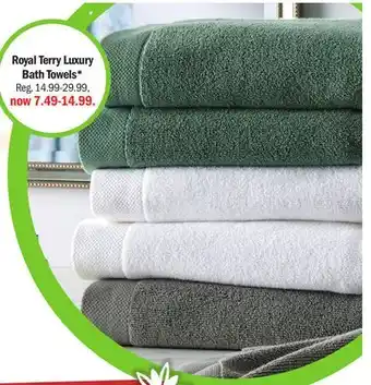 Meijer Royal terry luxury bath towels offer