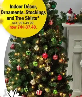 Meijer Indoor décor, ornaments, stockings and tree skirts offer