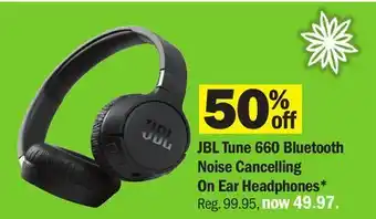 Meijer Jbl tune 660 bluetooth noise cancelling on ear headphones offer