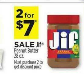 Dollar General Jif Peanut Butter offer