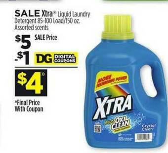 Dollar General Xtra Liquid Laundry Detergent offer