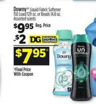 Dollar General Downy Liquid Fabric Softener Or Beats offer