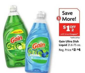 Family Dollar Gain Ultra Dish Liquid offer