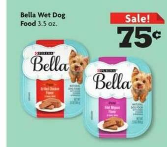 Family Dollar Bella Wet Dog Food offer