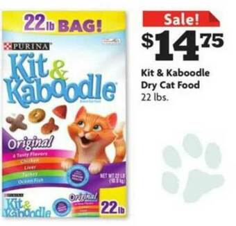 Family Dollar Kit & Kaboodle Dry Cat Food offer