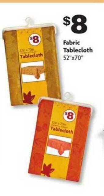 Family Dollar Fabric Tablecloth offer
