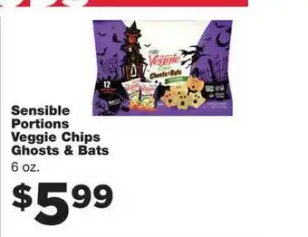 Family Fare Sensible Portions Veggies Chips Ghosts & Bats offer