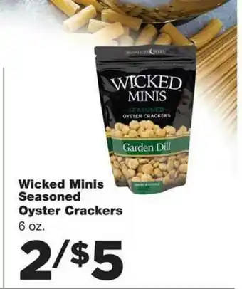 Family Fare Wicked Minis Seasoned Oyster Crackers offer