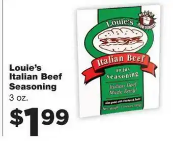 Family Fare Louie's Italian Beef Seasoning offer