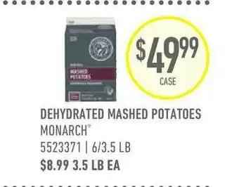 US Foods Chef's Store Dehydrated Mashed Potatoes Monarch® offer
