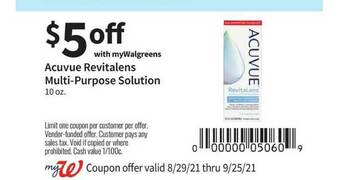Walgreens Acuvue Revitalens Multi-Purpose Solution offer