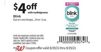 Blink Eye Or Lens Drops