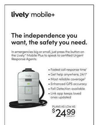 Walgreens Lively™ Mobile Plus offer