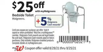 Walgreens Bedside Toilet Walgreens offer