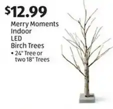 Aldi Merry Moments Indoor LED Birch Trees offer