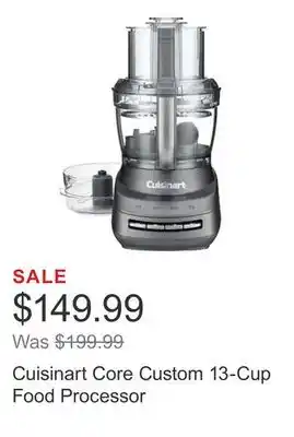 Costco Cuisinart core custom 13-cup food processor offer