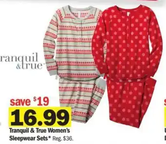 Meijer Tranquil & True Women's Sleepwear Sets offer