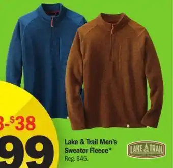 Meijer Lake & Trail Men's Sweater Fleece offer