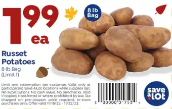 Save a Lot Russet Potatoes offer