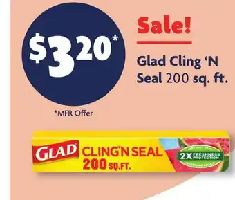 Family Dollar Glad cling 'n seal offer