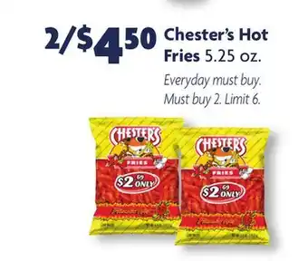 Family Dollar Chester's hot fries offer
