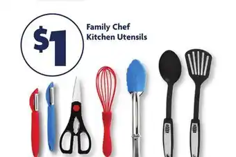 Family Dollar Family chef kitchen utensils offer