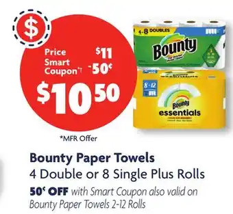 Family Dollar Bounty paper towels offer