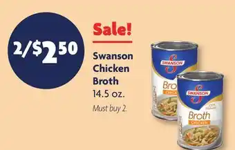 Family Dollar Swanson chicken broth offer