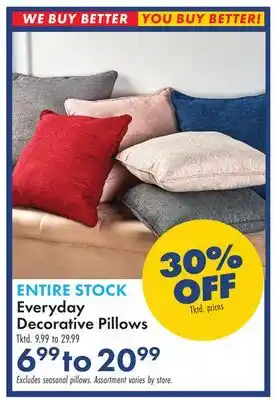 Boscov's Everyday decorative pillows offer