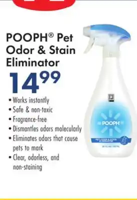 Boscov's Pooph pet odor & stain eliminator offer