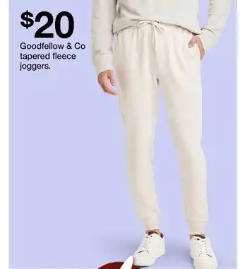 Target Goodfellow & co tapered fleece joggers offer