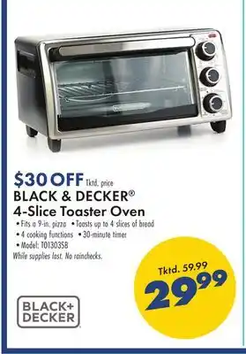 Boscov's Black & decker 4-slice toaster oven offer