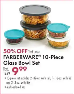 Boscov's Farberware 10-piece glass bowl set offer