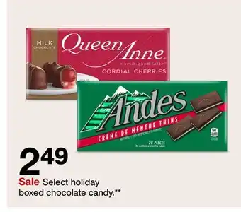 Target Select holiday boxed chocolate candy offer